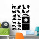 Silhouette Cat Wall Mural