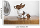 Studio Shot Of A Basset Hound With Fan Blowing It's Ears Up Wall Mural