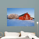 Red Barn, Winter, Near Oakbank, Manitoba, Canada Wall Mural