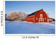 Red Barn, Winter, Near Oakbank, Manitoba, Canada Wall Mural