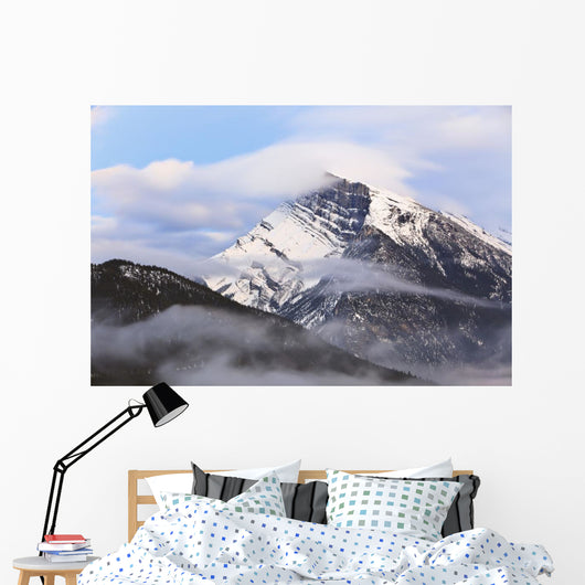 Mount Rundle At Dusk Banff National Park, Alberta, Canada Wall Mural