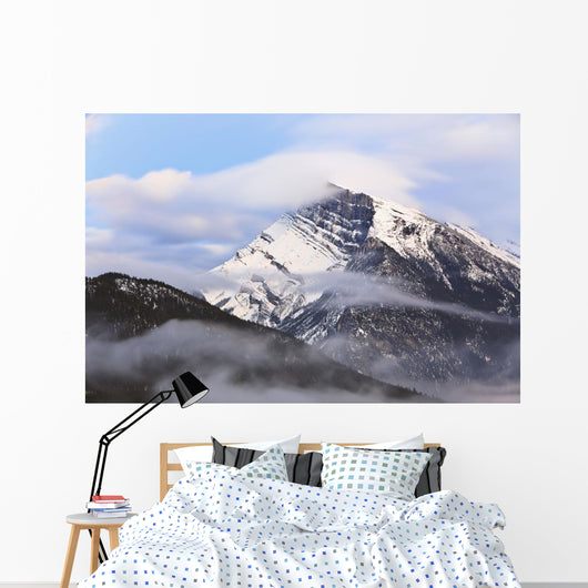 Mount Rundle At Dusk Banff National Park, Alberta, Canada Wall Mural