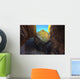 A Rock Balanced Precariously Between Two Others Wall Mural