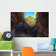 A Rock Balanced Precariously Between Two Others Wall Mural