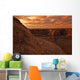 Sunset Over The Rim Of Canyon De Chelley, Arizona Wall Mural