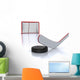 Hockey Stickpuck and Goal Wall Decal