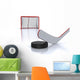 Hockey Stickpuck and Goal Wall Decal