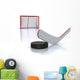 Hockey Stickpuck and Goal Wall Decal