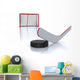 Hockey Stickpuck and Goal Wall Decal