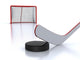 Hockey Stickpuck and Goal Wall Decal