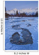 Moon And Ice Formations Along The Wheaton River, Yukon Wall Mural