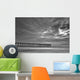 Black And White Image Of Hearst Wharf, California Wall Mural