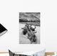 Black And White Version Of Kathleen Lake At Sunrise Wall Mural