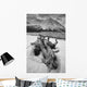Black And White Version Of Kathleen Lake At Sunrise Wall Mural