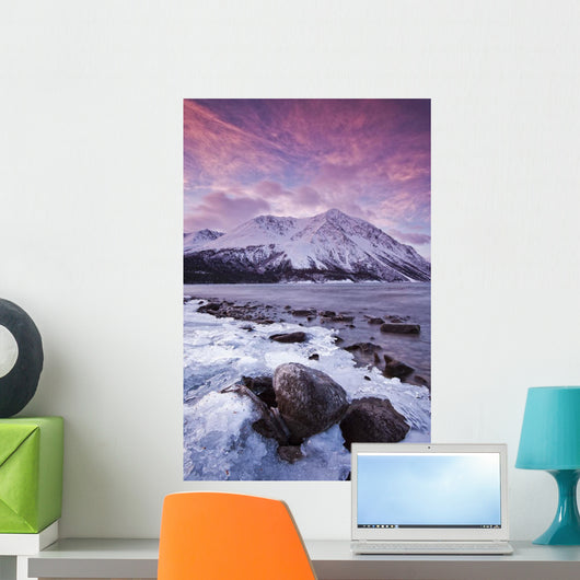 Kathleen Lake At Sunrise, Kluane National Park, Yukon Wall Mural