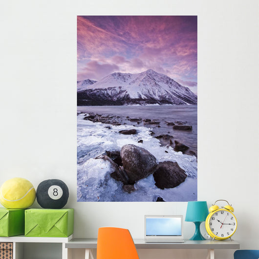 Kathleen Lake At Sunrise, Kluane National Park, Yukon Wall Mural