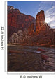 The Virgin River Runs Through The Narrows, Zion National Park, Utah Wall Mural