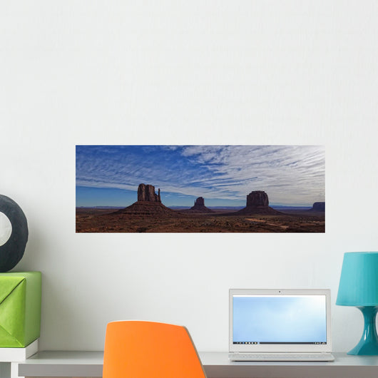 Morning Clouds Over Monument Valley, Arizona Wall Mural