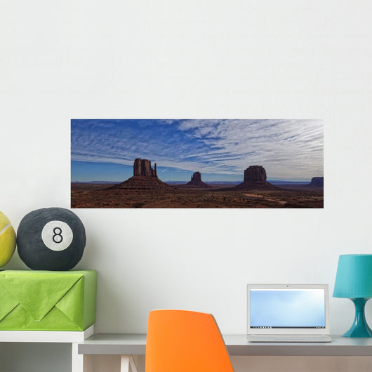 Morning Clouds Over Monument Valley, Arizona Wall Mural