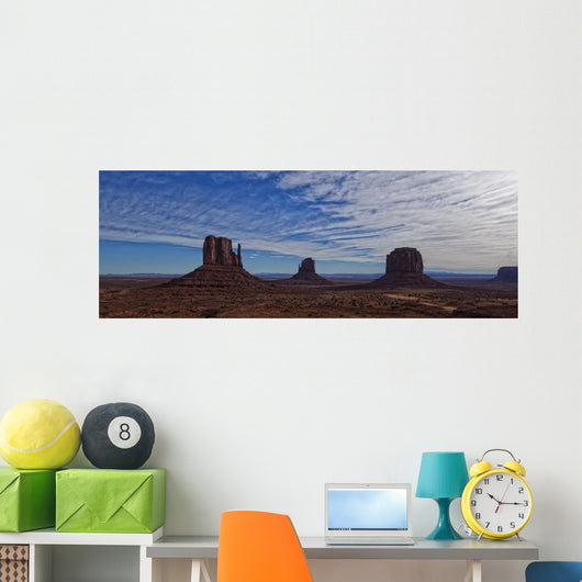 Morning Clouds Over Monument Valley, Arizona Wall Mural