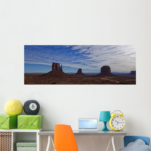 Morning Clouds Over Monument Valley, Arizona Wall Mural