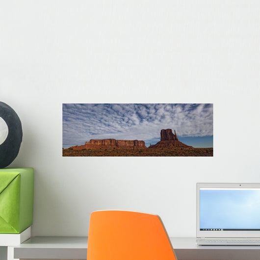 Morning Clouds Over Monument Valley, Arizona Wall Mural