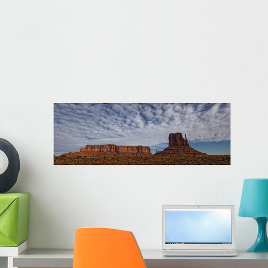 Morning Clouds Over Monument Valley, Arizona Wall Mural