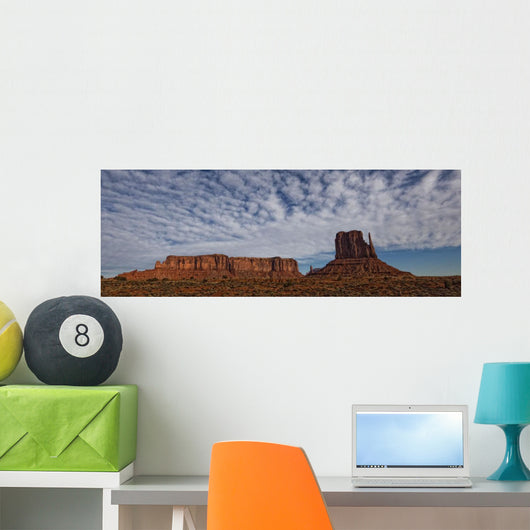 Morning Clouds Over Monument Valley, Arizona Wall Mural