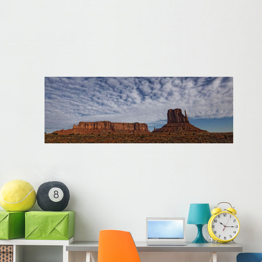 Morning Clouds Over Monument Valley, Arizona Wall Mural