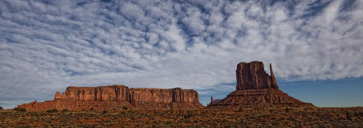 Morning Clouds Over Monument Valley, Arizona Wall Mural