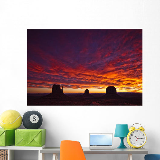 Sunrise Over Monument Valley, Arizona Wall Mural