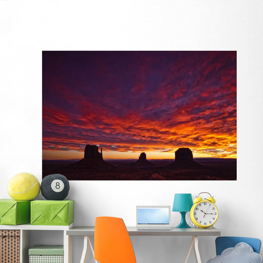 Sunrise Over Monument Valley, Arizona Wall Mural