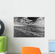Black And White Shoreline Of Lake Ontario Wall Mural