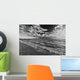 Black And White Shoreline Of Lake Ontario Wall Mural