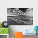 Black And White Shoreline Of Lake Ontario Wall Mural