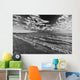 Black And White Shoreline Of Lake Ontario Wall Mural