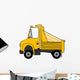 Yellow Dump Truck Wall Decal