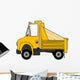 Yellow Dump Truck Wall Decal