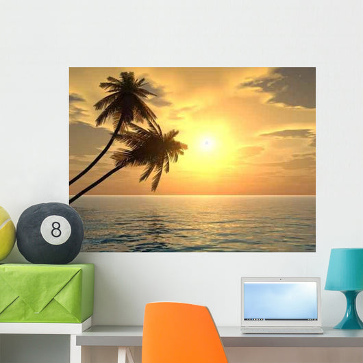 Palms Sunset2 Wall Decal
