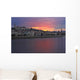 Sunset Over Danube River Wall Mural