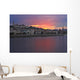 Sunset Over Danube River Wall Mural