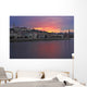 Sunset Over Danube River Wall Mural