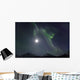 Aurora Borealis Or Northern Lights Above The Mountains Near Whitehorse Wall Mural