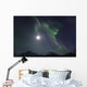 Aurora Borealis Or Northern Lights Above The Mountains Near Whitehorse Wall Mural