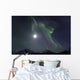 Aurora Borealis Or Northern Lights Above The Mountains Near Whitehorse Wall Mural