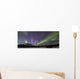 Aurora Borealis Or Northern Lights Above The Mountains Near Whitehorse Wall Mural