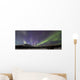 Aurora Borealis Or Northern Lights Above The Mountains Near Whitehorse Wall Mural