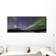 Aurora Borealis Or Northern Lights Above The Mountains Near Whitehorse Wall Mural