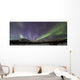 Aurora Borealis Or Northern Lights Above The Mountains Near Whitehorse Wall Mural
