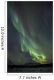 Aurora Borealis Or Northern Lights Above The Mountains Near Whitehorse Wall Mural